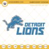 Detroit Lions Embroidery Designs