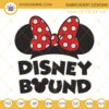 Disney Bound Embroidery Designs, Minnie Mouse Ears Embroidery File