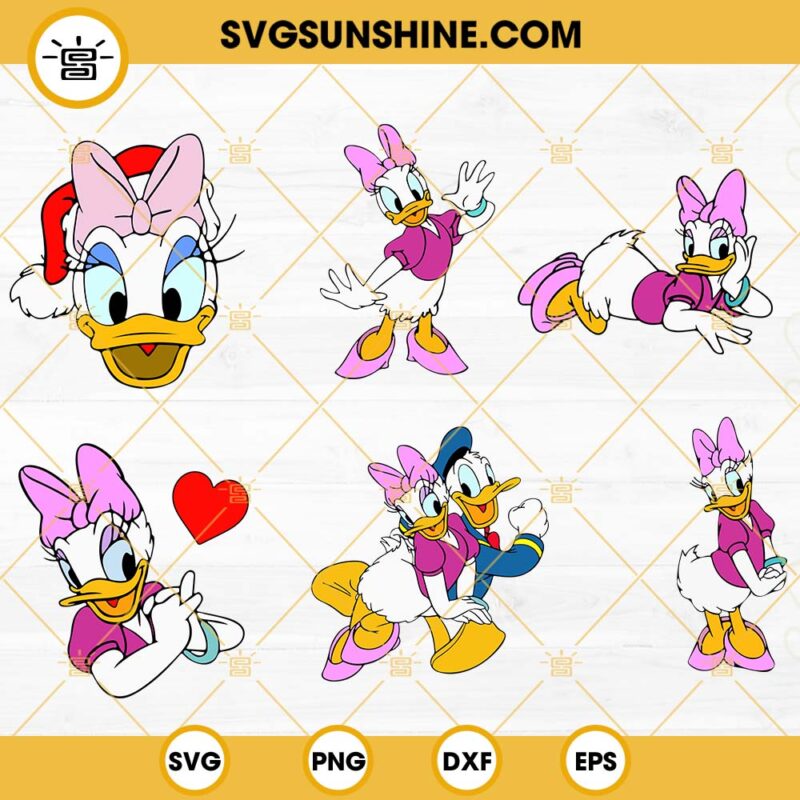 Daisy Duck SVG Bundle, Disney Donald And Daisy Duck SVG, Daisy Duck SVG