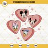 Disney Magical Heart Valentines SVG, Mickey And Friends Happy Valentine's Day SVG, Conversation Hearts SVG