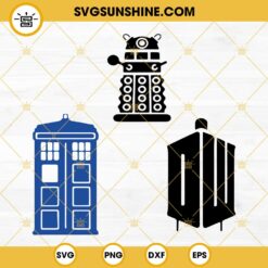 Doctor Who SVG Bundle, TARDIS SVG, Doctor Who SVG PNG DXF EPS Cut File Silhouette Cricut