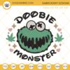 Doobie Monster Weed Embroidery Design, Funny Weed Embroidery File