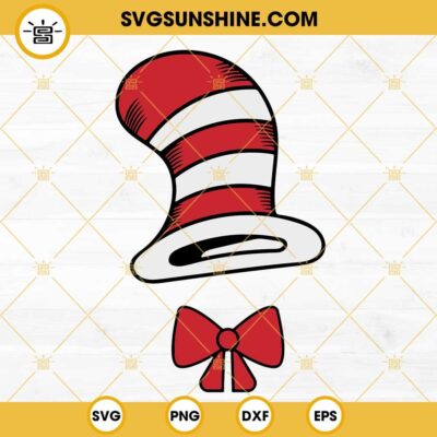 Dr Seuss Hat SVG, Cat In The Hat SVG, Read Across America SVG