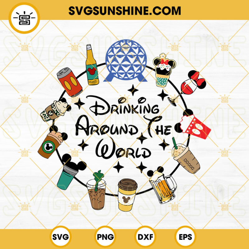 Drinking Around The World SVG, Drinks And Foods SVG, Family Trip SVG