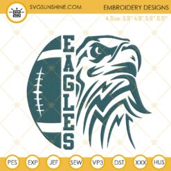 Eagles Football Embroidery Design Files