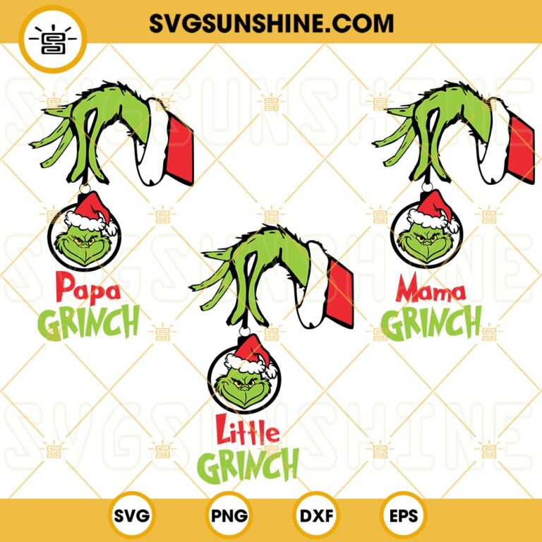 The Grinch Family SVG: A Festive and Whimsical Addition to Your Holiday Crafts