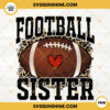Football Sister PNG, Leopard Print PNG, Sister PNG, Football Family PNG Design
