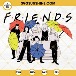 Friends SVG, Friends Umbrellas SVG, 90s Sitcom SVG, Friends TV Show SVG PNG DXF EPS Instant Download