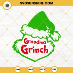 Grandma Grinch SVG PNG DXF EPS Cut Files