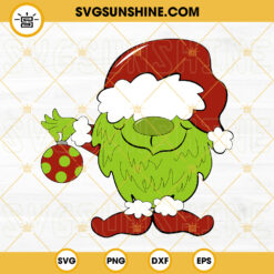 Grinch Gnome SVG, Christmas Gnome SVG PNG DXF EPS Files For Cricut