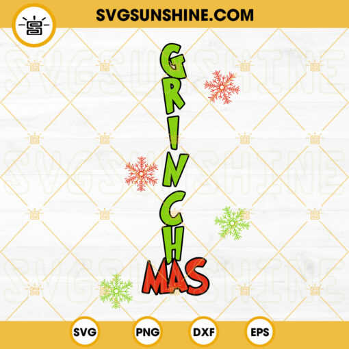 Grinchmas SVG, Christmas SVG, Digital Download Cricut Cut Files, Merry Grinchmas Silhouette Cut Files