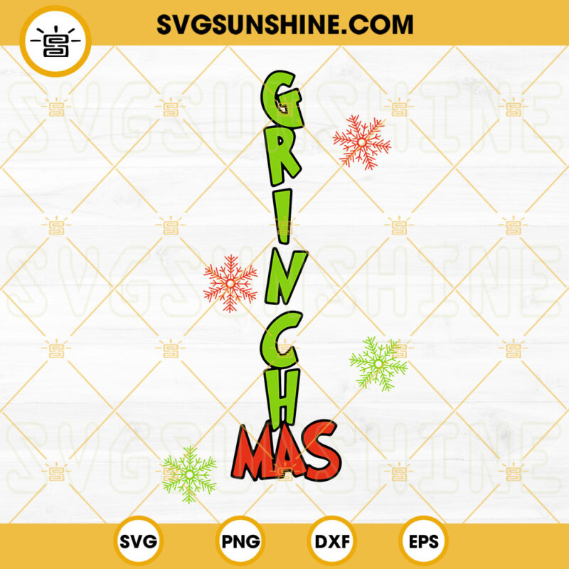Grinchmas SVG, Christmas SVG, Digital Download Cricut Cut Files, Merry