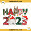Happy 2023 PNG, Christmas And New Year 2023 PNG, Holidays PNG File Design