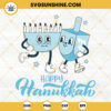 Happy Hanukkah SVG, Hanukkah Menorah and Dreidel SVG, Retro Hanukkah SVG PNG DXF EPS Digital Download