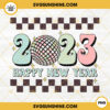 Happy New Year 2023 PNG, Groovy Disco Ball PNG, Retro New Year's PNG Sublimation