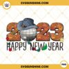 Happy New Year 2023 PNG, Western New Year PNG, Disco Ball With Cowboy Hat PNG, Howdy 2023 PNG