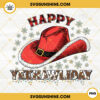 Happy Yeehawliday PNG, Cowboy Hat Western Christmas PNG Sublimation Designs
