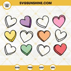 Heart Candy SVG, Valentines Day SVG, Conversation Hearts SVG, Love SVG, Valentine SVG
