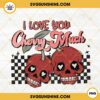 I Love You Cherry Much PNG, Skull Cherry PNG, Skull Valentine PNG, Valentine's Day PNG Sublimation Designs