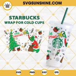I’ll Steal Christmas Starbucks Wrap Grinch SVG, Starbucks Full Wrap SVG, Starbucks Christmas SVG