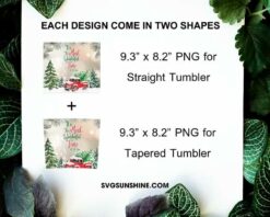 Its The Most Wonderful Time Of The Year Skinny Tumbler PNG, Christmas Tumbler PNG File Digital Download