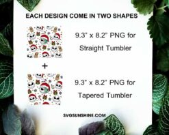Jack Skellington Christmas Starbucks Tumbler Wrap PNG, Nightmare Before Christmas 20oz Skinny Tumbler Sublimation Designs
