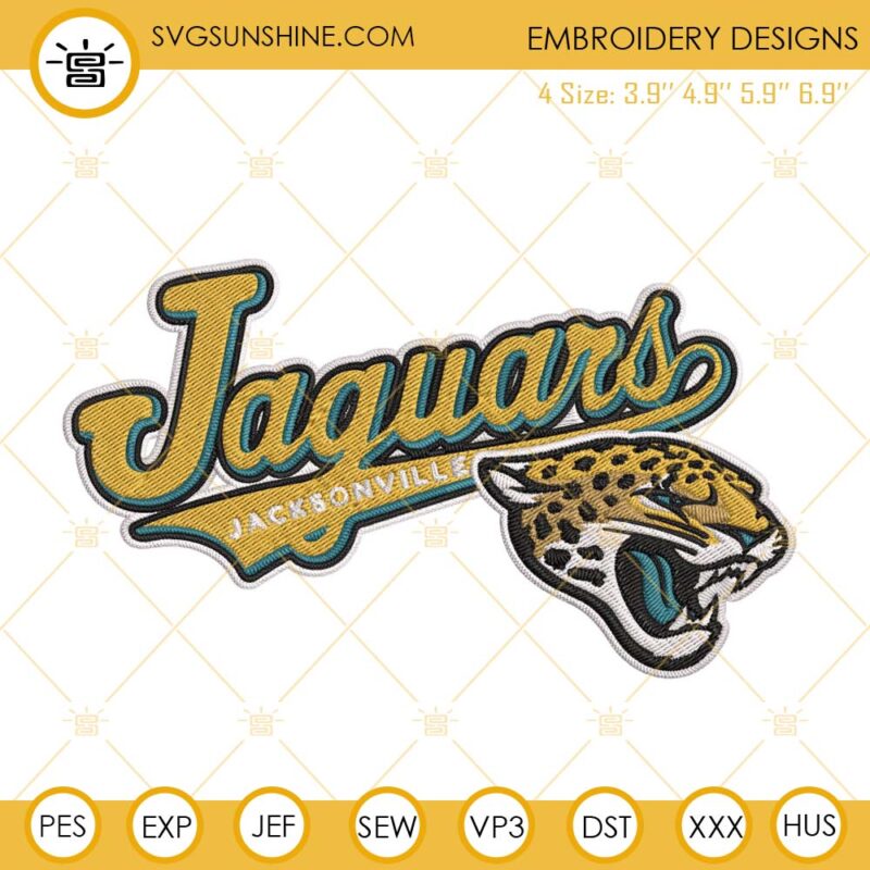 Jacksonville Jaguars Embroidery Designs