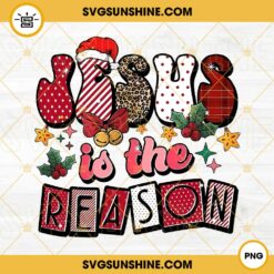 Jesus Is The Reason PNG, Christmas Christian PNG, Christmas Jesus PNG For Sublimation