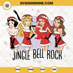 Jingle Bell Rock Christmas Disney Princess SVG, Christmas Mean Girls SVG, Christmas Princess SVG