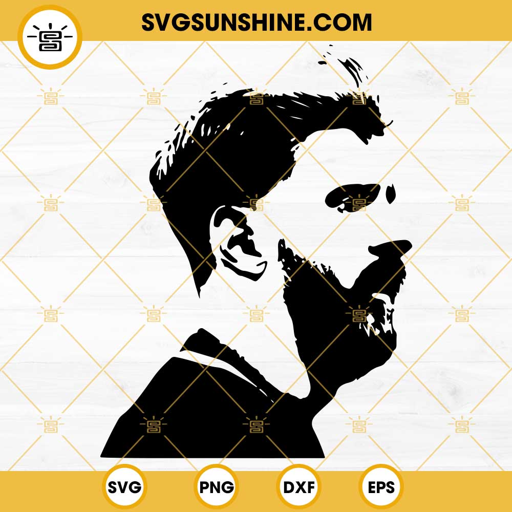 Messi SVG, Lionel Messi SVG, Messi Face SVG PNG DXF EPS Cricut Silhouette Vector Clipart