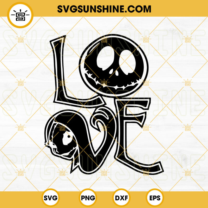 Love Jack And Sally SVG, Couple Funny SVG, Jack Skellington SVG