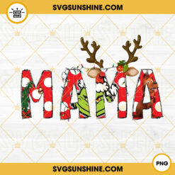Mama Grinch PNG, Mama Christmas PNG, Mama PNG, Christmas PNG, Family PNG