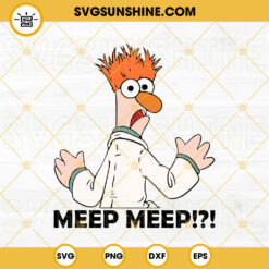Beaker Muppet SVG, Meep Meep SVG, Beaker SVG, The Muppet Show SVG PNG DXF EPS Cut Files