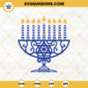 Hanukkah Menorah SVG, Happy Hanukkah SVG, Chanukah Jewish Holiday SVG PNG DXF EPS