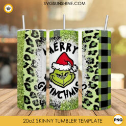 Grinch Holiday Cheermeister 20oz Tumbler PNG, Grinch Christmas Tumbler PNG File Digital Download