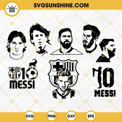 Messi SVG Bundle, Lionel Messi SVG, Soccer SVG, Football Argentina SVG ...