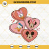 Mickey Minnie Mouse Valentines SVG, Daisy Donald Duck Valentines SVG, Disney Couples SVG PNG DXF EPS