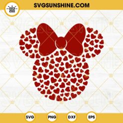 Minnie Mouse Hearts SVG, Minnie Mouse Valentine's Day SVG, Valentines SVG