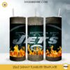 New York Jets Fire And Flame 20oz Skinny Tumbler Template PNG, New York Jets Tumbler Template PNG File Digital Download