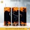 Houston Texans Fire And Flame Flare On Metal 20oz Skinny Tumbler Template PNG, Houston Texans Tumbler Template PNG File Digital Download