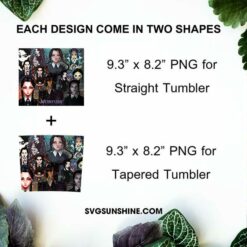 Wednesday Addams Tumbler PNG Design File, Wednesday 20oz Skinny Tumbler PNG File Digital Download