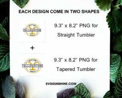 Yellowstone Logo 20oz Skinny Tumbler PNG, Yellowstone Dutton Ranch Tumbler PNG File