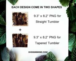 Yellowstone Tumbler PNG Design Files, Yellowstone Characters 20oz Skinny Tumbler Template PNG