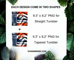 Denver Broncos Fun Facts 20oz Skinny Tumbler Template PNG, Denver Broncos Tumbler Template PNG File Digital Download