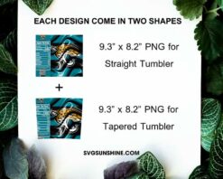 Jacksonville Jaguars Fun Facts 20oz Skinny Tumbler Template PNG, Jacksonville Jaguars Tumbler Template PNG File Digital Download
