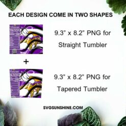 Minnesota Vikings Fun Facts 20oz Skinny Tumbler Template PNG, Minnesota Vikings Tumbler Template PNG File Digital Download