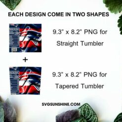New England Patriots Fun Facts 20oz Skinny Tumbler Template PNG, New England Patriots Tumbler Template PNG File Digital Download