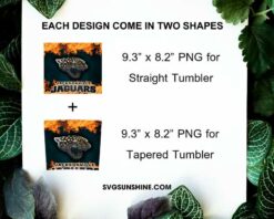 Jacksonville Jaguars Fire And Flame Flare On Metal 20oz Skinny Tumbler Template PNG, Jacksonville Jaguars Tumbler Template PNG File Digital Download