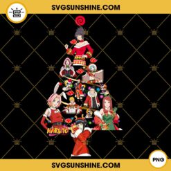 Naruto Christmas Tree PNG, Anime Christmas Tree PNG, Christmas Naruto PNG File