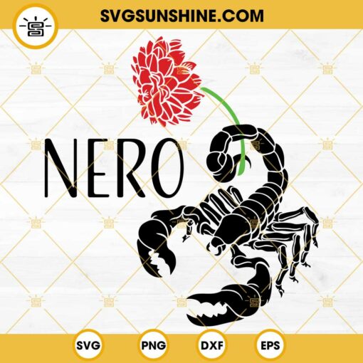 Nero SVG, Wednesday SVG, Scorpion SVG, Black Dahlia SVG